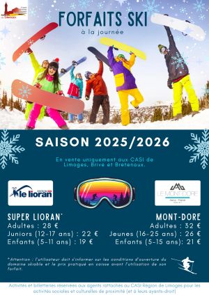 Forfaits ski 2025-26