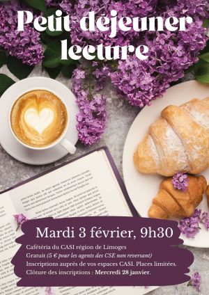 Petit-d�jeuner lecture