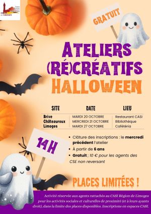 Ateliers (r�)cr�atifs Halloween