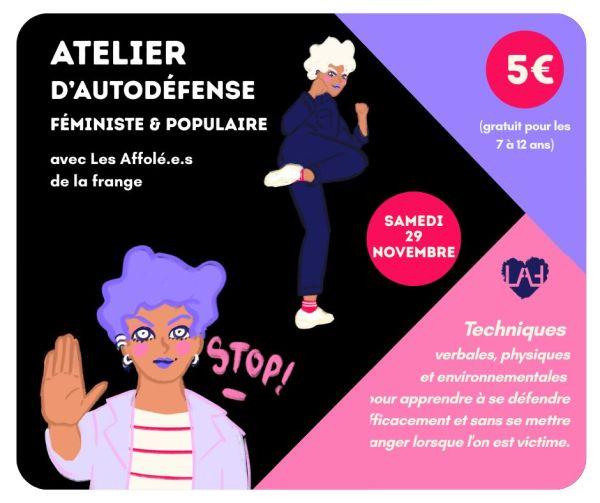 Atelier d'autodéfense féministe et populaire