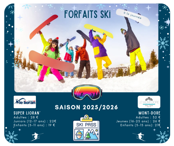Forfaits ski 2025-26