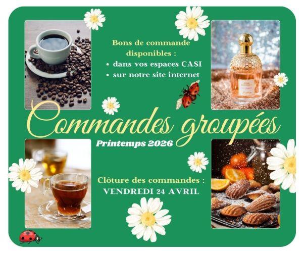 Commandes group&eacute;es printemps 2026