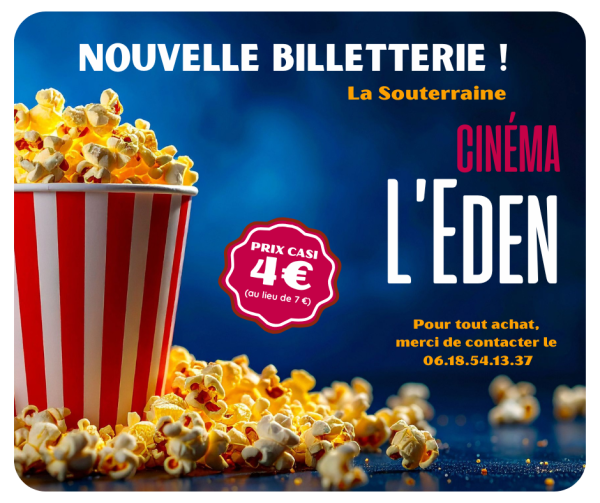 Nouvelle billetterie : L'Eden